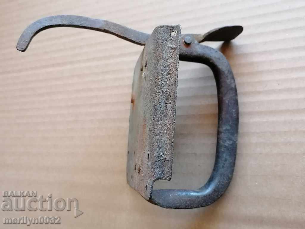 An old wrought-iron latch, a lock, a latch for the old gate