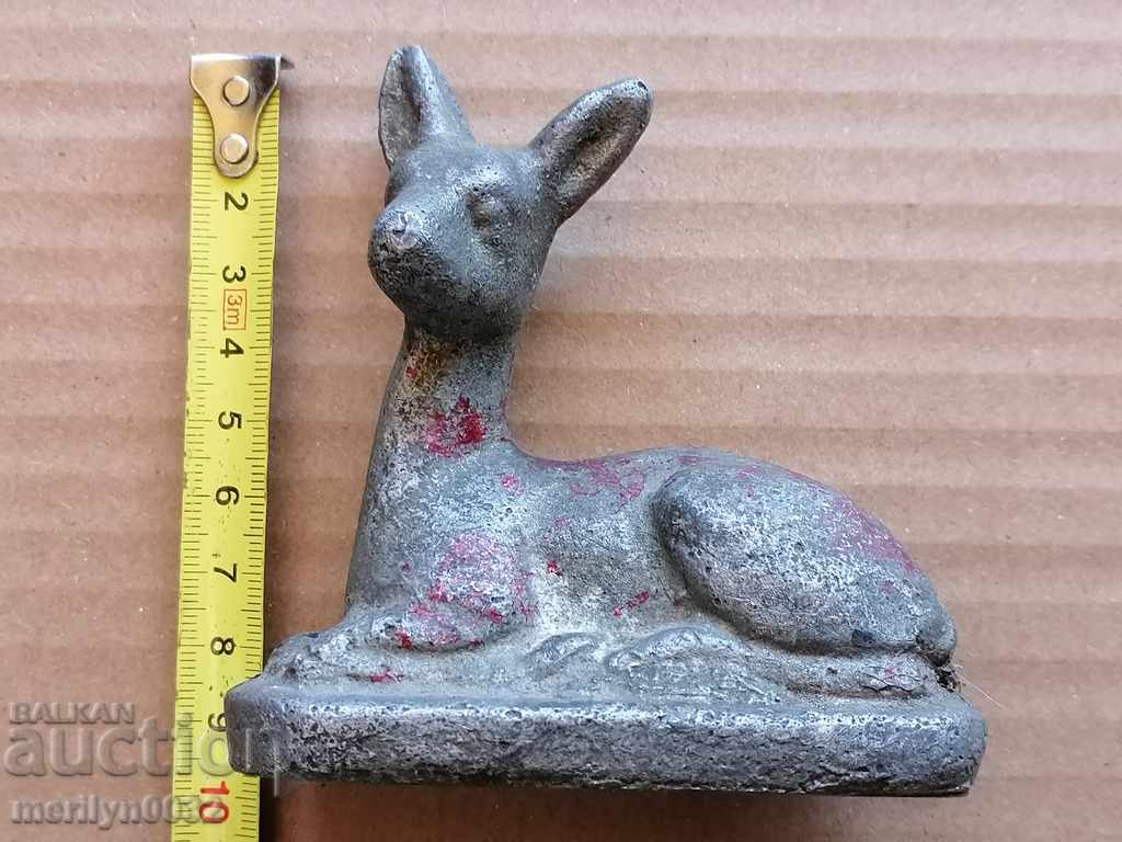 Licitație Figurină din aluminiu, cerb, sculptură din aluminiu