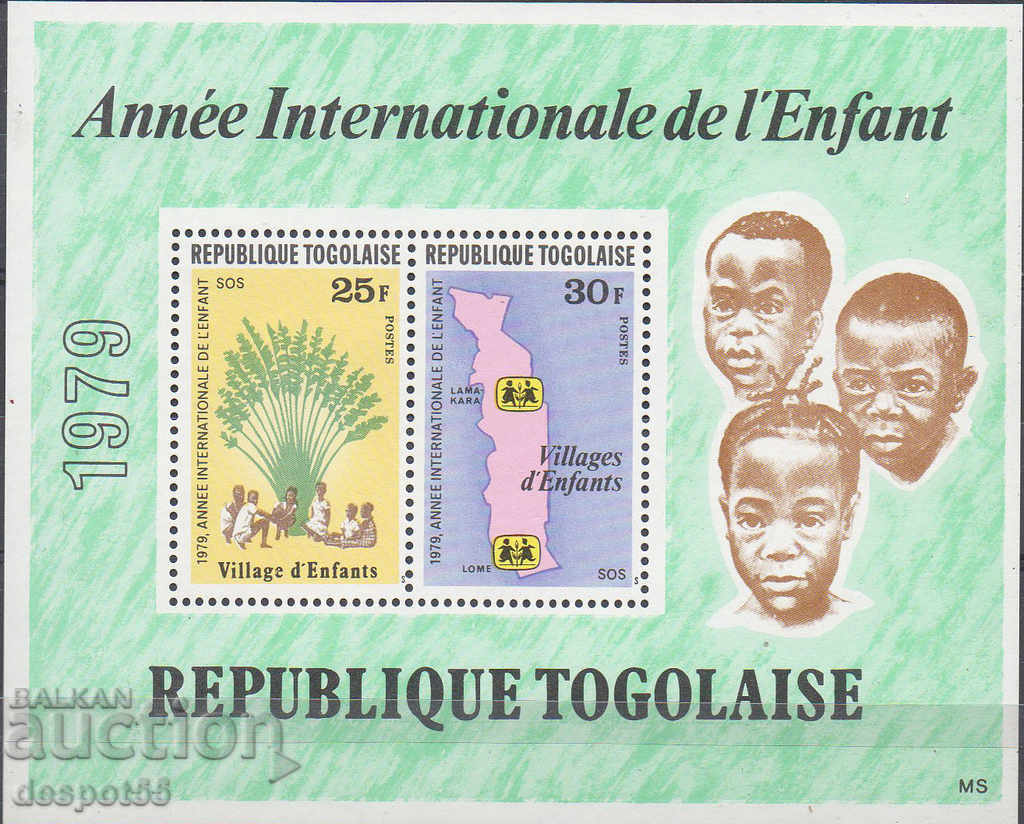 1979 Togo. International Year of the Child - SOS Villages + Block with price 3.50 BGN | € 1.79 1979 Togo. International Year of the Child - SOS Villages + Block with price 3.50 BGN | € 1.79