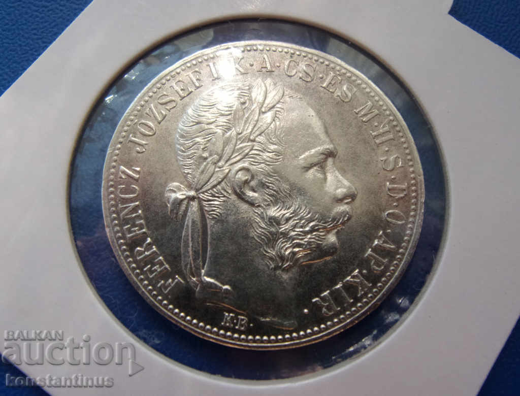 Hungary 1 Forint 1884 UNC Rare with price € 43.46 | 85.00 BGN