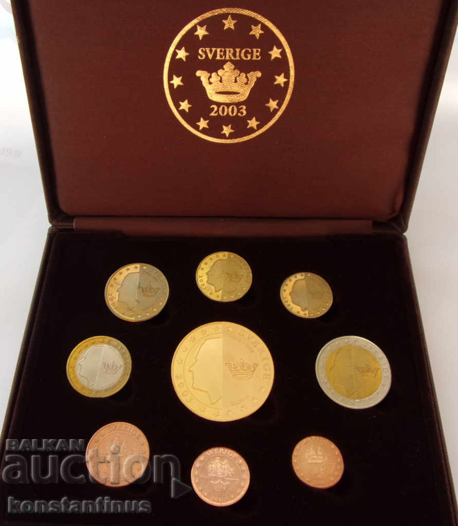 Sweden PATERN Set Euro 2003 UNC PROOF Very Rare with price € 58.80 | 115.00 BGN