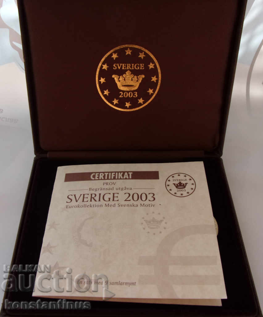 Швеция PATERN Сет Евро 2003  UNC  PROOF  Very Rare