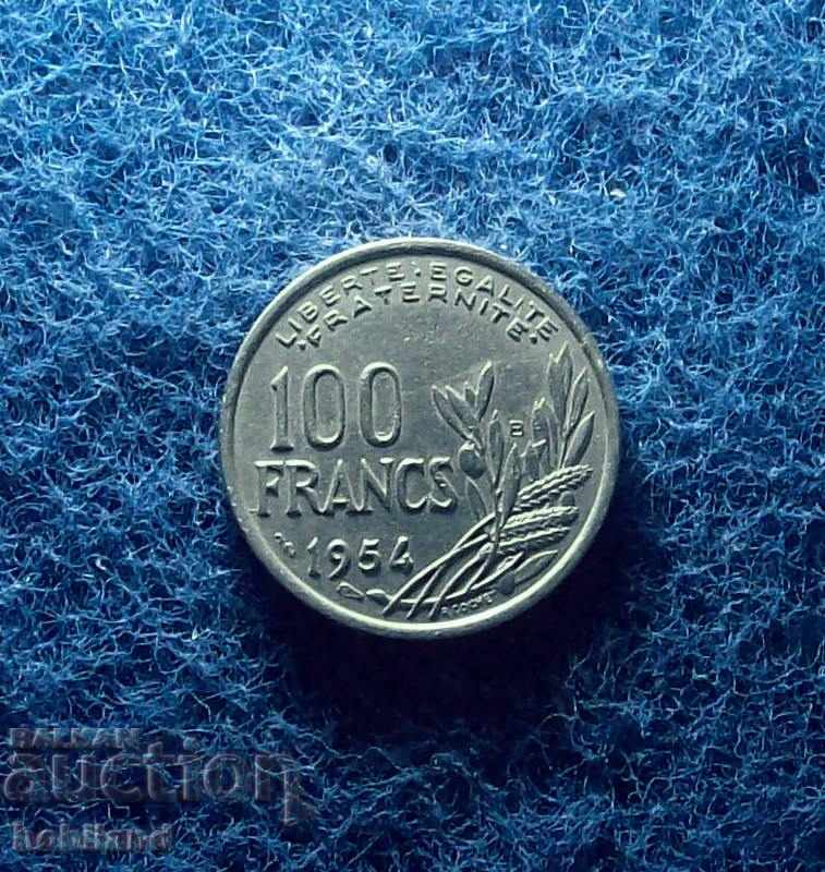100 φράγκα 1954 / V