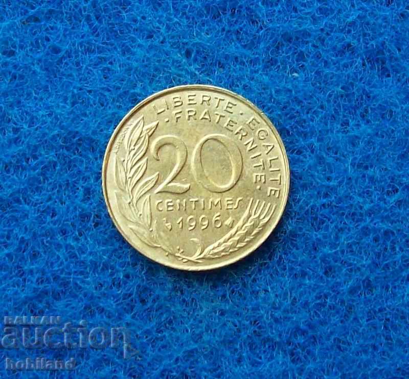 20 centimes Franța 1996