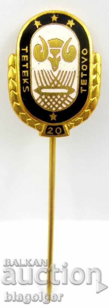 Old football badge-Football club-Tetex Tetovo-Macedonia with price 9.00 BGN | € 4.60 Old football badge-Football club-Tetex Tetovo-Macedonia with price 9.00 BGN | € 4.60