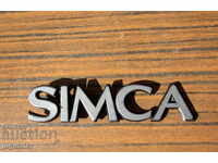 стара автомобилна емблема за автомобил СИМКА SIMCA