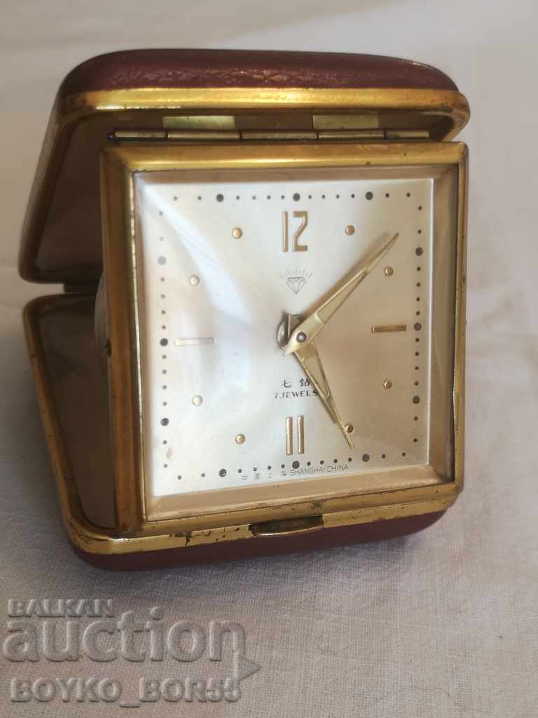 Часовник Будилник Пътнически Настолен от 70те г 20 век
