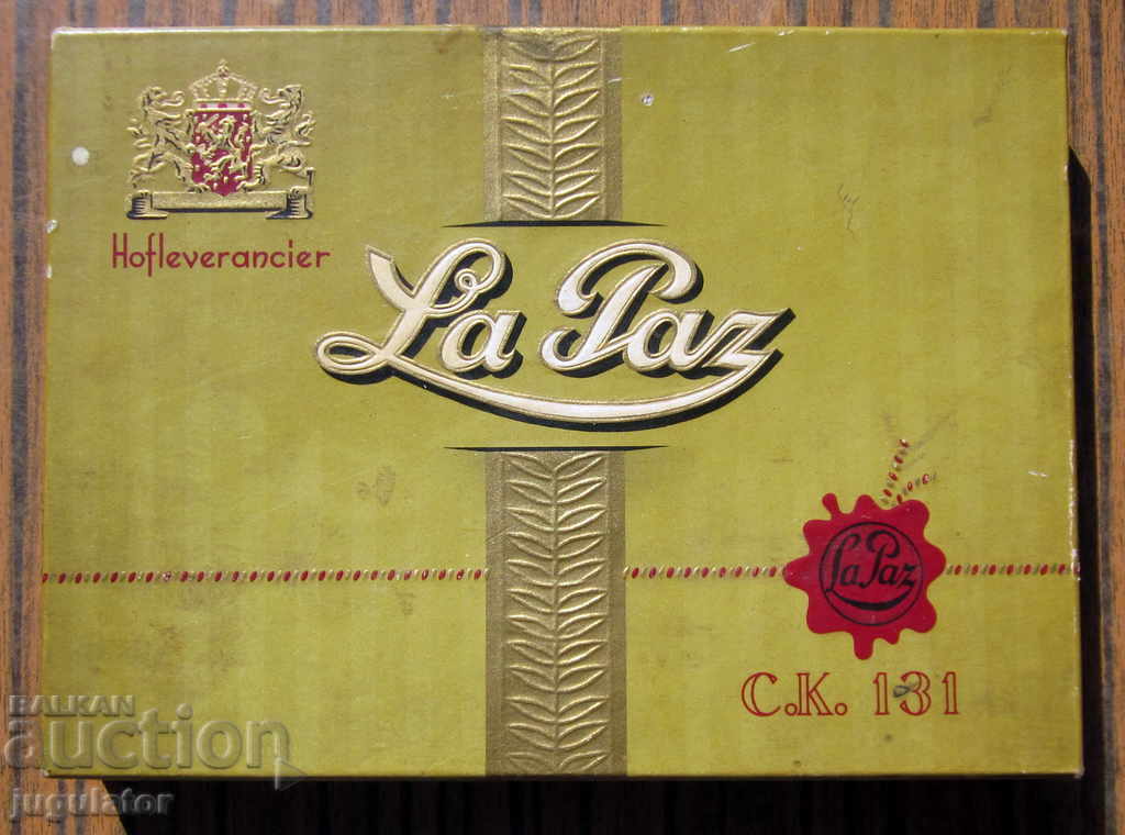 empty German box of old German La Paz cigarettes with price 20.00 BGN | € 10.23 empty German box of old German La Paz cigarettes with price 20.00 BGN | € 10.23