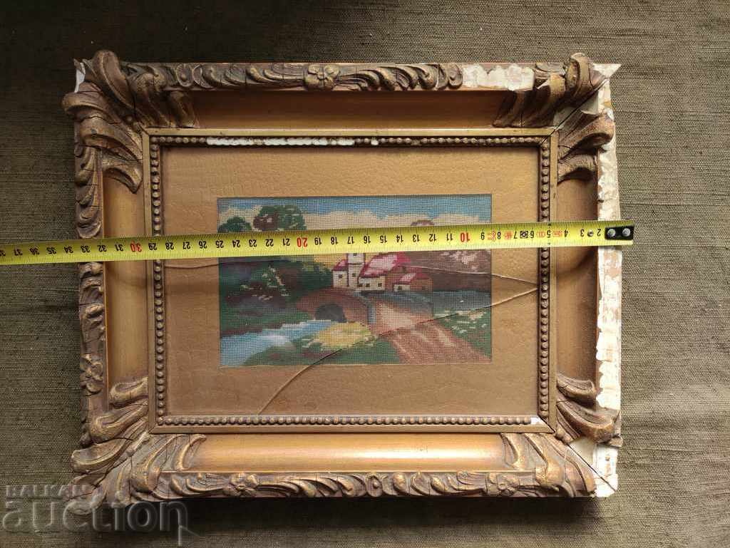 Auction framed royal tapestry Auction framed royal tapestry