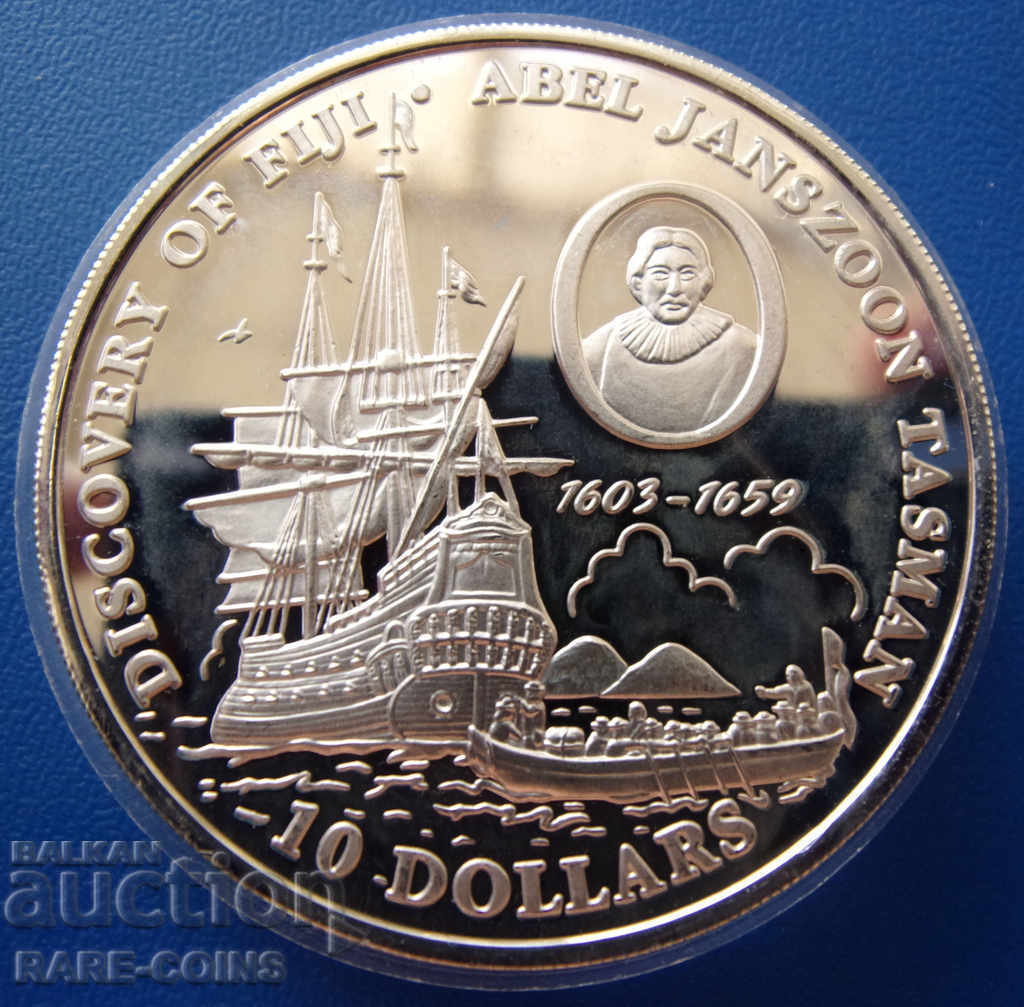 Fiji 10 Dollars 1993 UNC PROOF Σπάνια πρωτότυπα