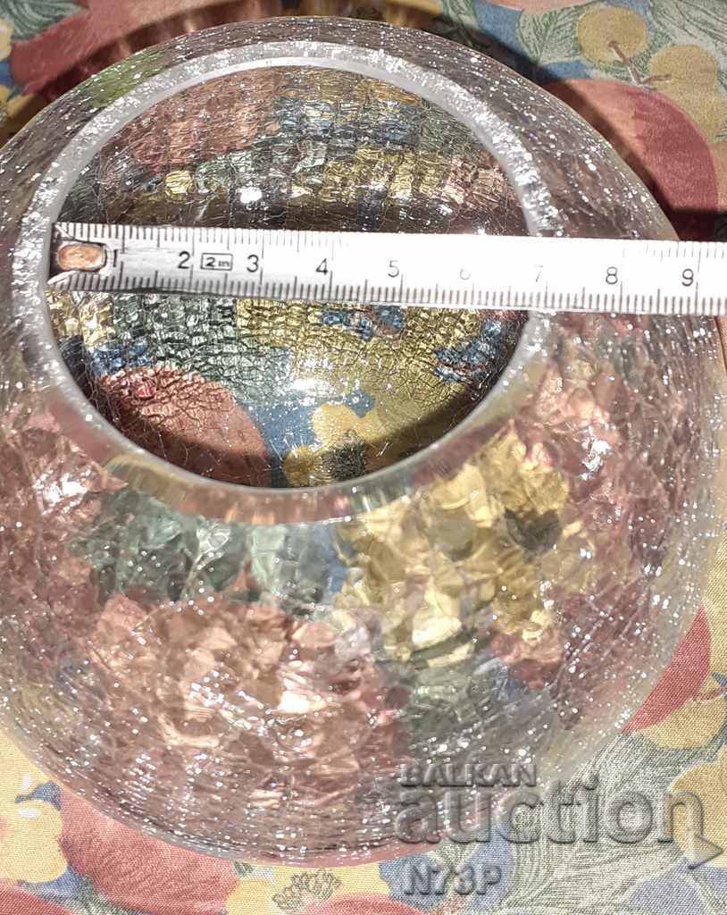 VASE CRACKED RELIEF .ART. HANDMADE. - 6 VASE CRACKED RELIEF .ART. HANDMADE. - 6