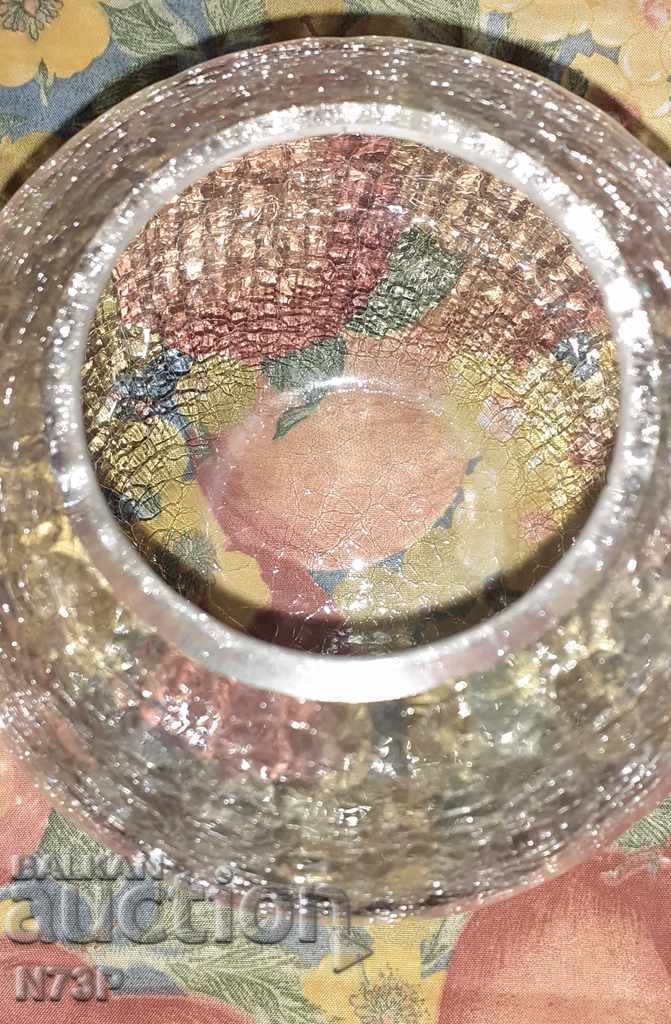 VASE CRACKED RELIEF .ART. HANDMADE. - 7 VASE CRACKED RELIEF .ART. HANDMADE. - 7