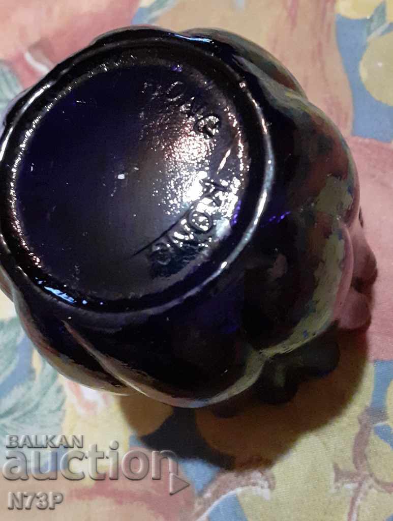 CANDLEHOLDER OR VASE. COLORED GLASS. - 7 CANDLEHOLDER OR VASE. COLORED GLASS. - 7