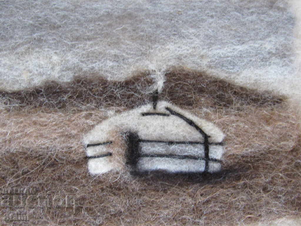 Traditional felt painting - Mongolia with price 45.00 BGN | € 23.01 Traditional felt painting - Mongolia with price 45.00 BGN | € 23.01