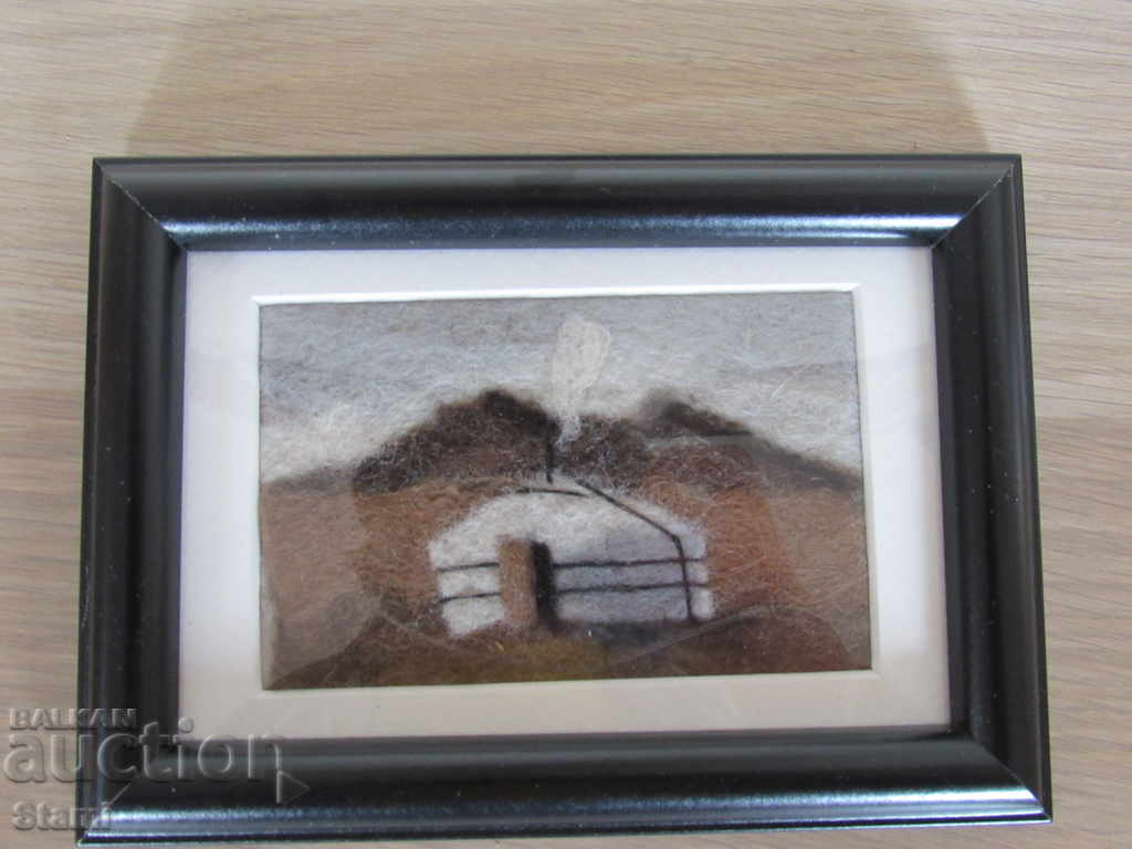 Auction Traditional felt painting - Mongolia Auction Traditional felt painting - Mongolia