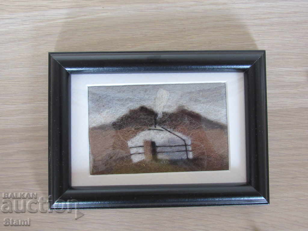 Delivery of Traditional felt painting - Mongolia Delivery of Traditional felt painting - Mongolia