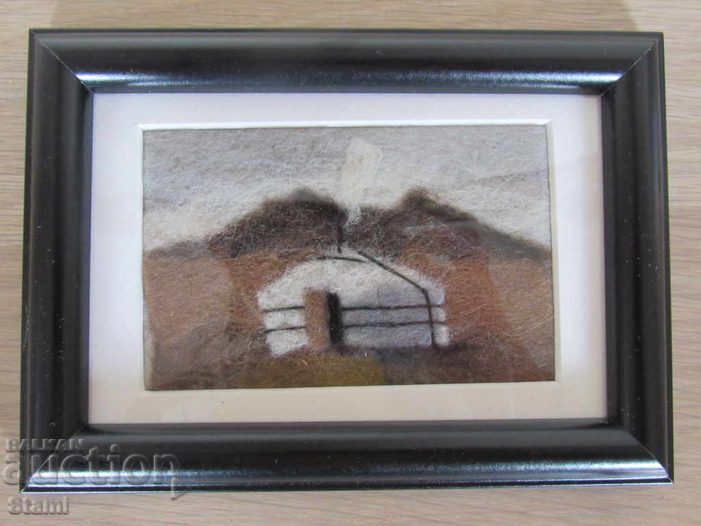 Traditional felt painting - Mongolia - 5 Traditional felt painting - Mongolia - 5