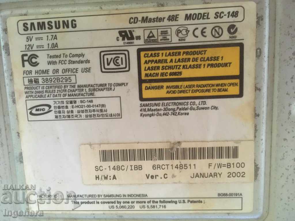 Auction CD-ROM-DRIVE-SCRAP PARTS USE Auction CD-ROM-DRIVE-SCRAP PARTS USE