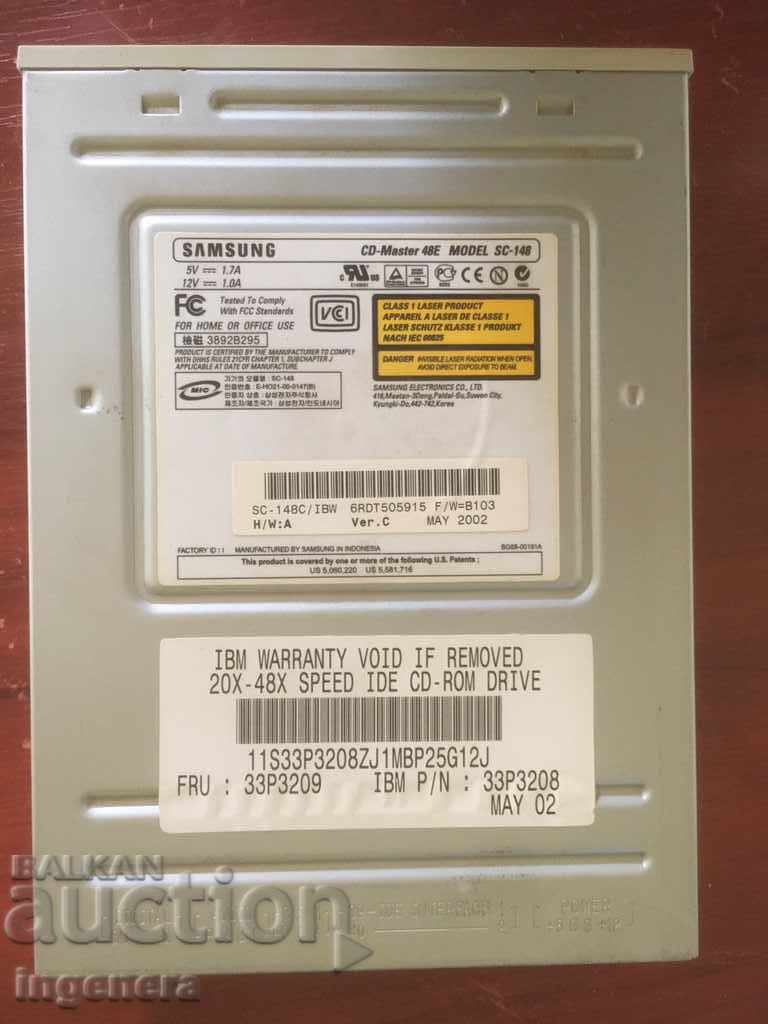 Auction  CD-ROM-DRIVE-SCRAP PARTS USE