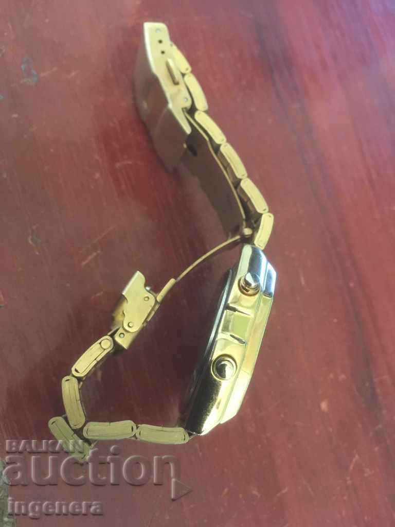 WATCH ELECTRONIC FLAWLESS ALMOST NEW WORKS EXACTLY GOLDEN - 7 WATCH ELECTRONIC FLAWLESS ALMOST NEW WORKS EXACTLY GOLDEN - 7