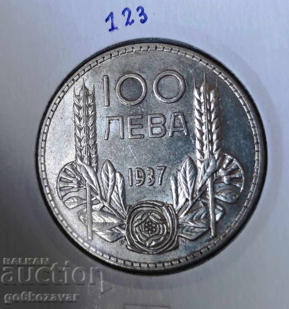 Bulgaria 100 BGN argint 1937. Frumoasă monedă pentru colecție!