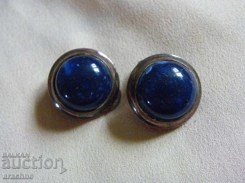 Παλιά σκουλαρίκια από ασημένιο καναδικό με σοδαλίτη με τιμή 69.00 BGN | € 35.28 Παλιά σκουλαρίκια από ασημένιο καναδικό με σοδαλίτη με τιμή 69.00 BGN | € 35.28