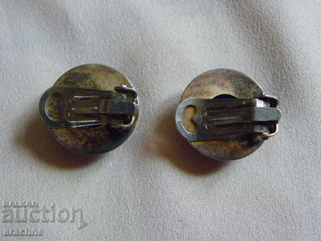 Παλιά σκουλαρίκια από ασημένιο καναδικό με σοδαλίτη - 5 Παλιά σκουλαρίκια από ασημένιο καναδικό με σοδαλίτη - 5