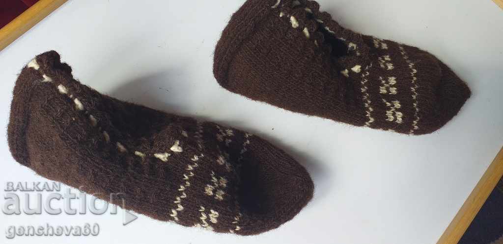 Authentic knitted wool slippers with price 15.00 BGN | € 7.67 Authentic knitted wool slippers with price 15.00 BGN | € 7.67