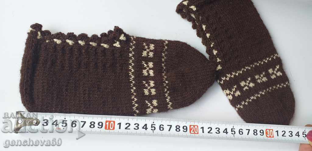 Authentic knitted wool slippers - 6