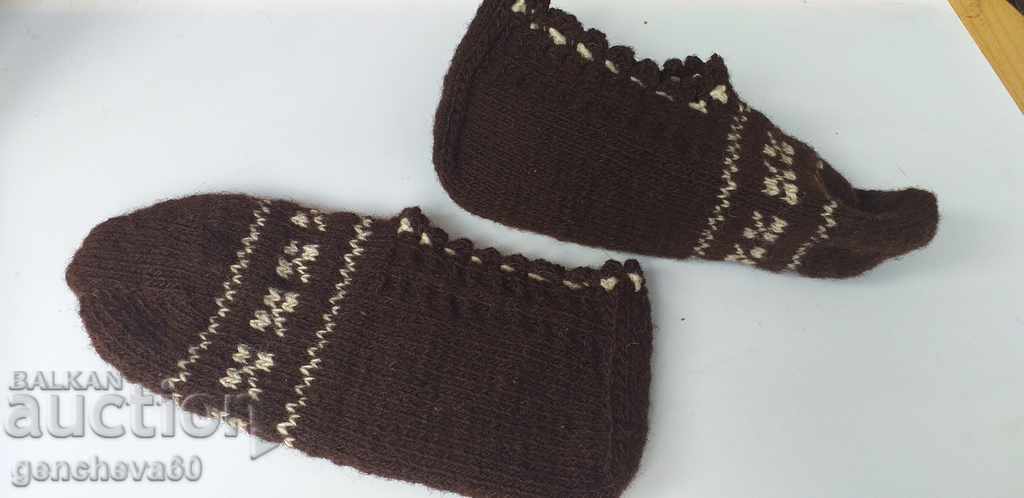Authentic knitted wool slippers - 7