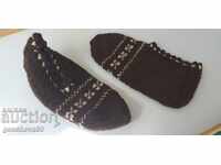 Authentic knitted wool slippers