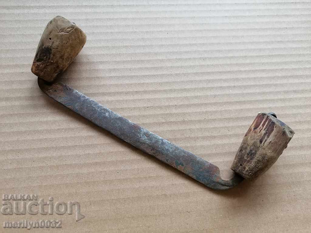 Auction  Old hand wrought iron tool