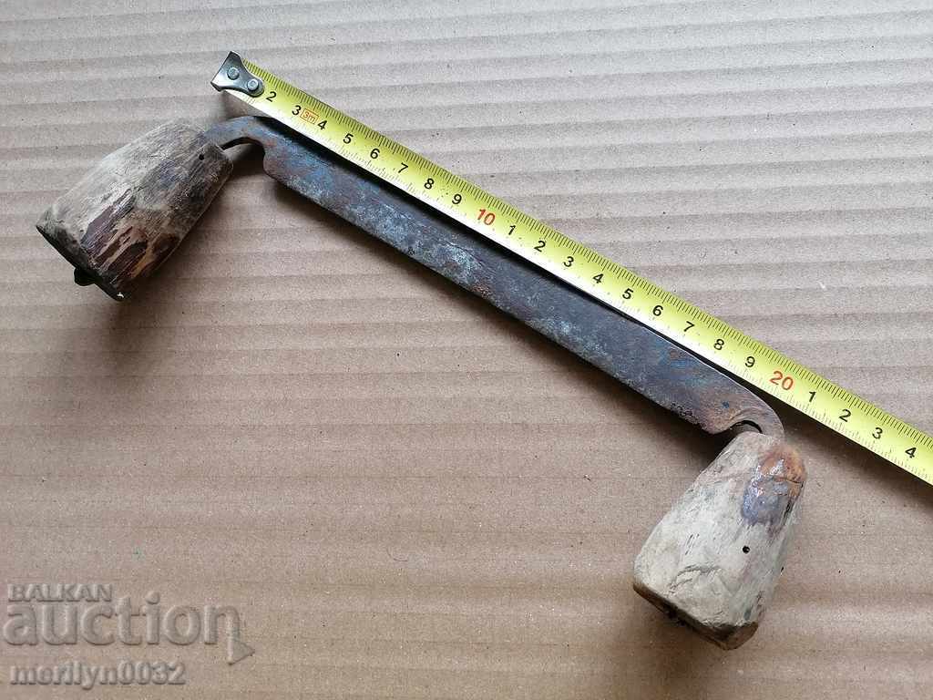 Old hand wrought iron tool - 5
