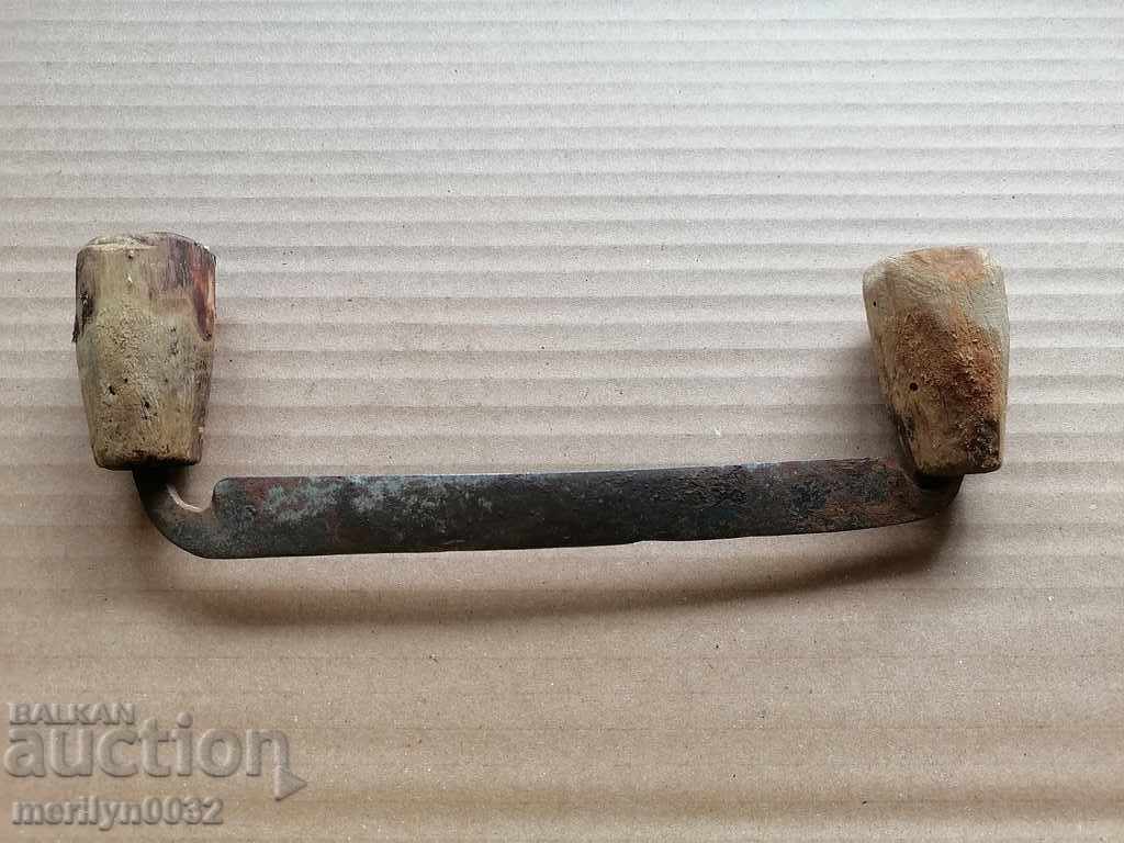 Old hand wrought iron tool - 6