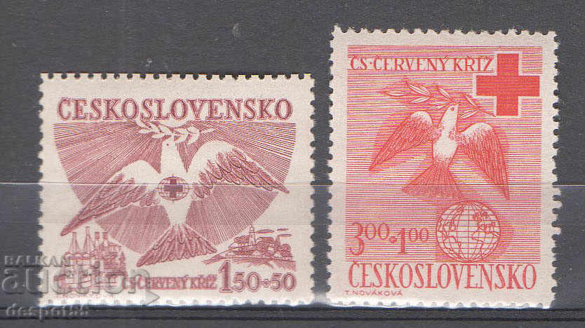 1949. Τσεχοσλοβακία. Ερυθρός Σταυρός.