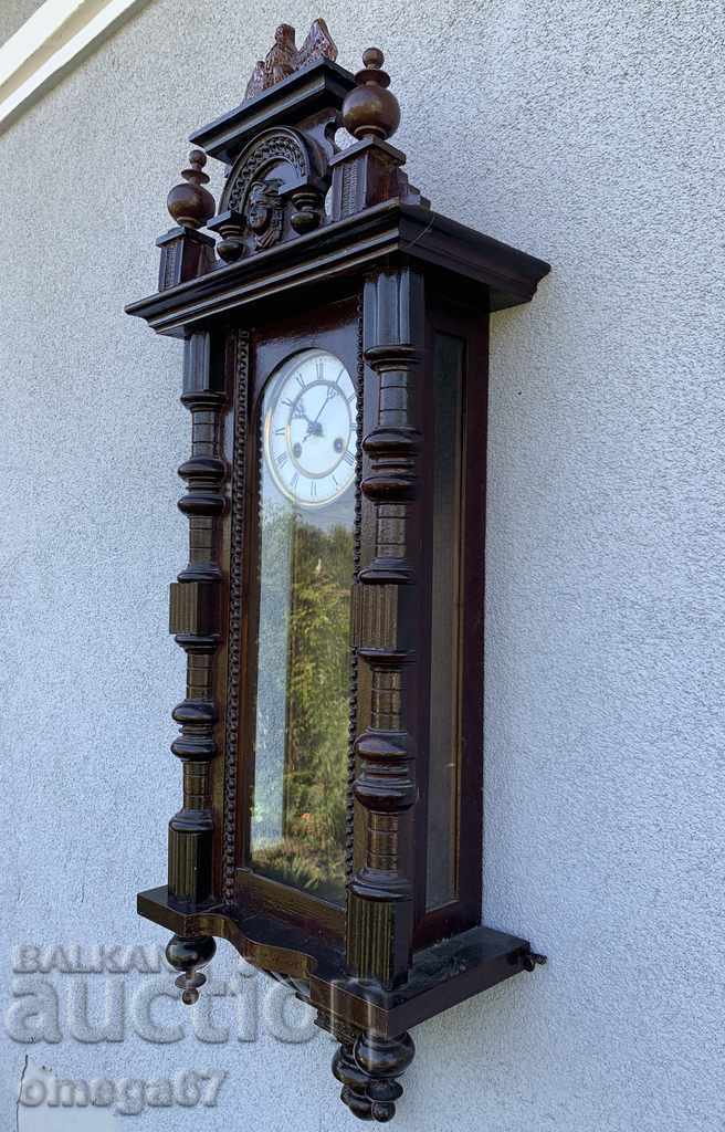 Стенен часовник Friedrich Mauthe от нач. на ХХ в. - 5 Стенен часовник Friedrich Mauthe от нач. на ХХ в. - 5