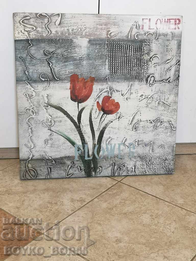 Delivery of Painting Oil Paints Canvas 50/50