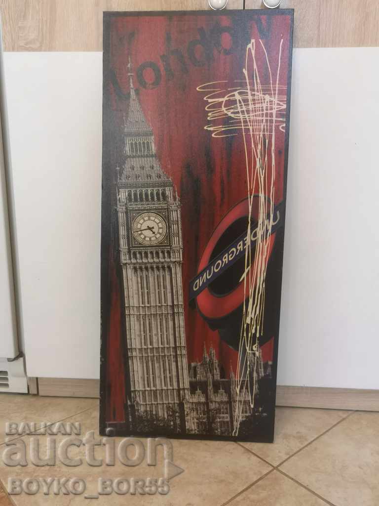 Picture Collage on Canvas "LONDON" 70/30