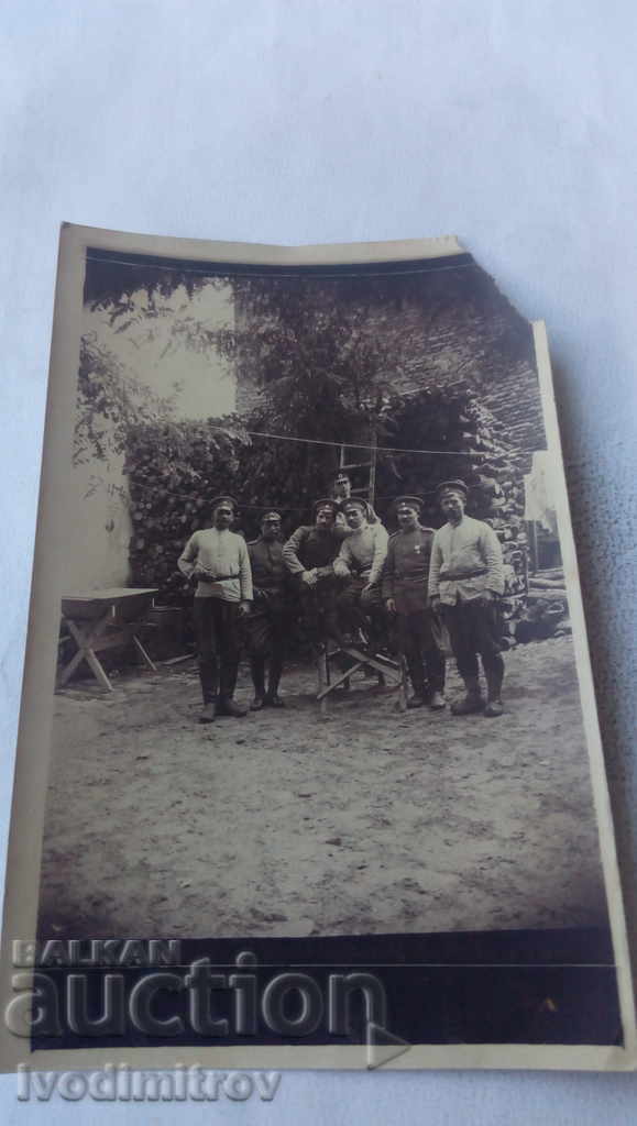 Снимка Офицери и войници Първа Световна Война