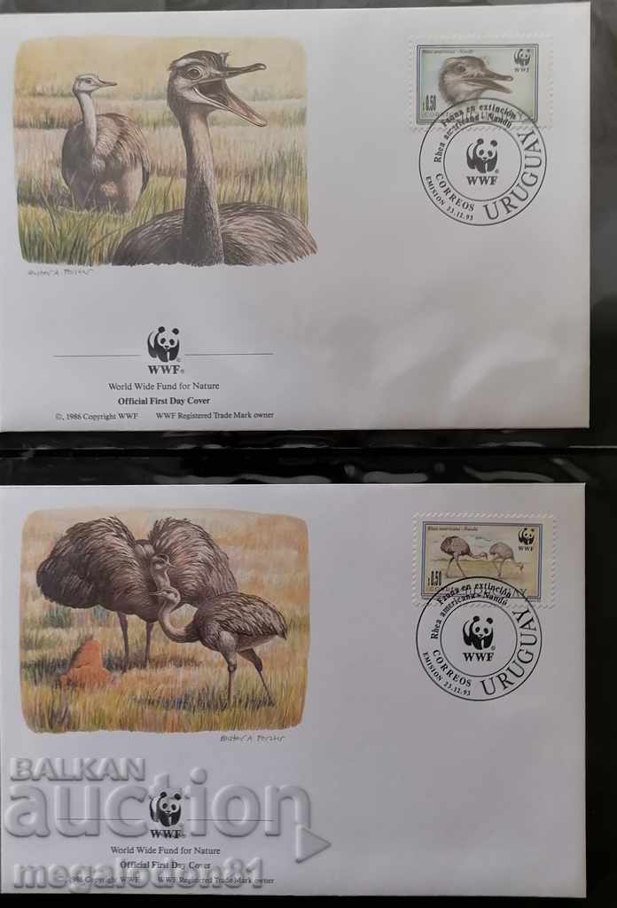 Uruguay - WWF, Rhino with price 6.00 BGN | € 3.07