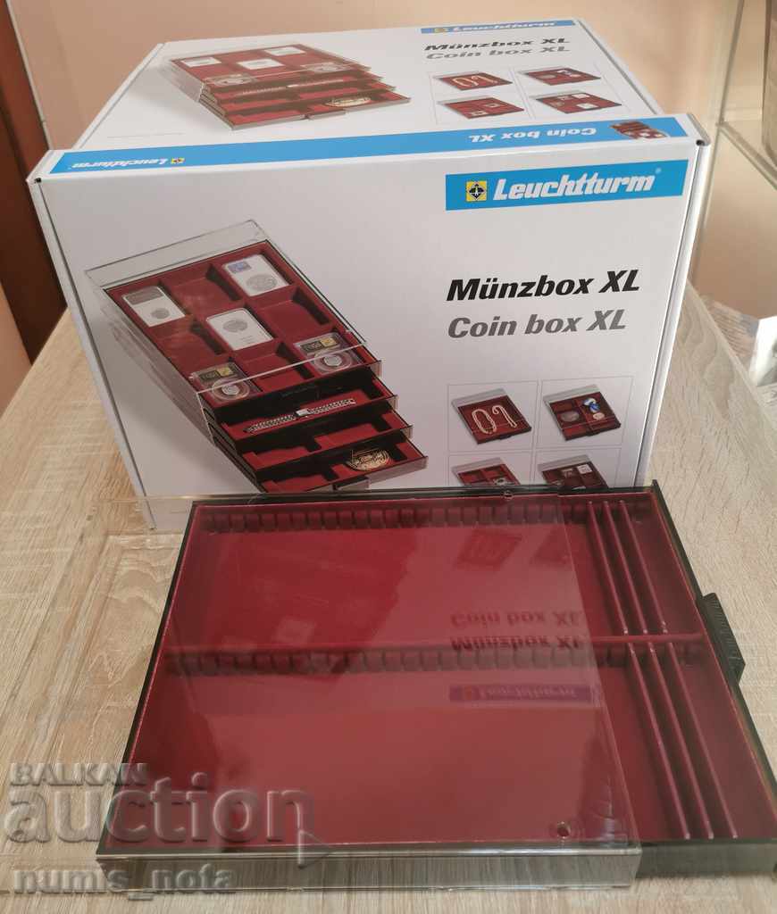 Cutie XL cu 6 compartimente detașabile pentru obiecte - Leuchtturm Cutie XL cu 6 compartimente detașabile pentru obiecte - Leuchtturm