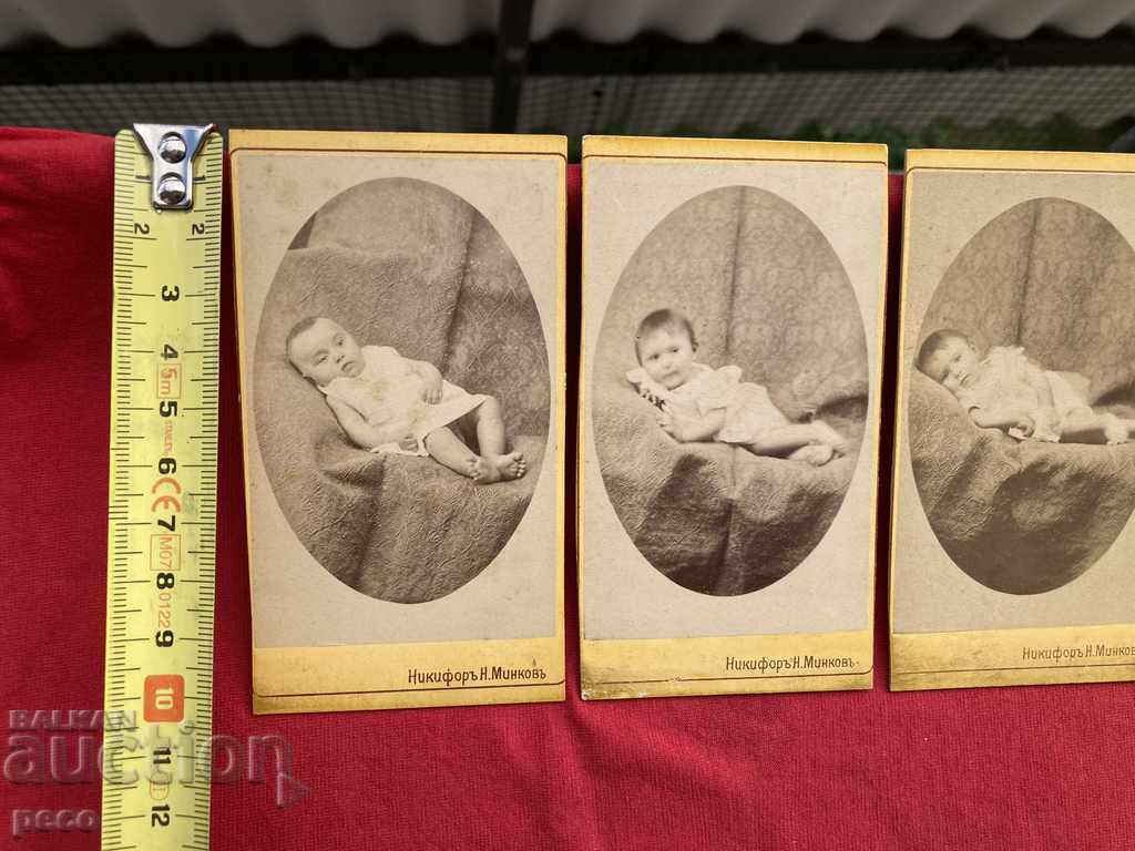 Delivery of Children Three pictures 1883 Nikifor Minkov Sliven cardboard Delivery of Children Three pictures 1883 Nikifor Minkov Sliven cardboard