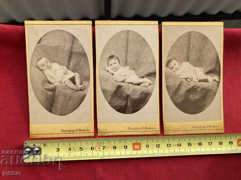 Children Three pictures 1883 Nikifor Minkov Sliven cardboard - 5 Children Three pictures 1883 Nikifor Minkov Sliven cardboard - 5