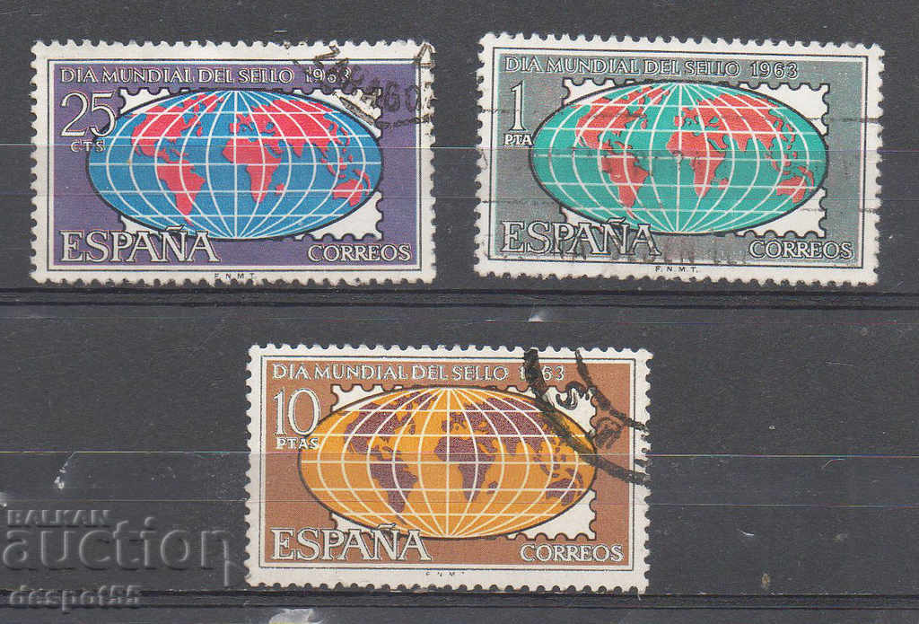 1963. Испания. Световен ден на пощенската марка.
