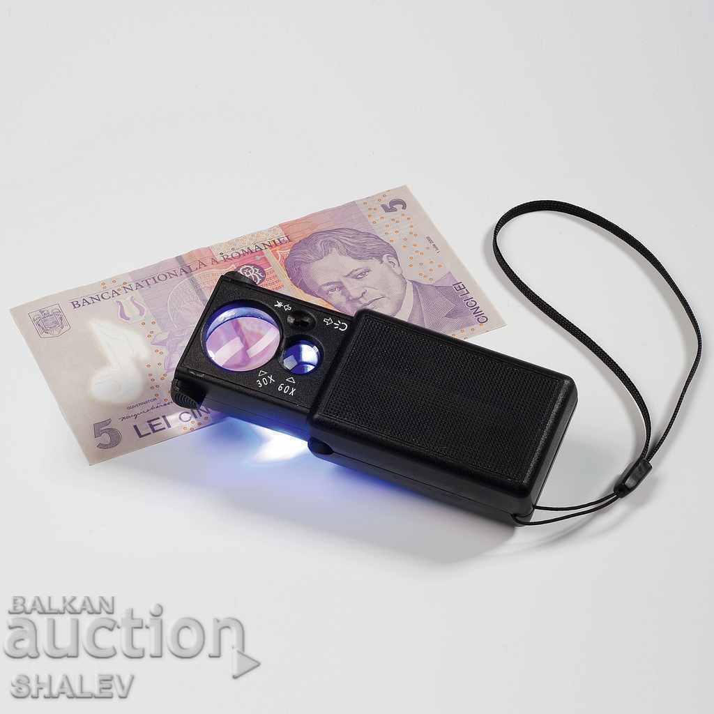 Lupa "Leuchtturm" LED 30x cu lumina (1495). - 6