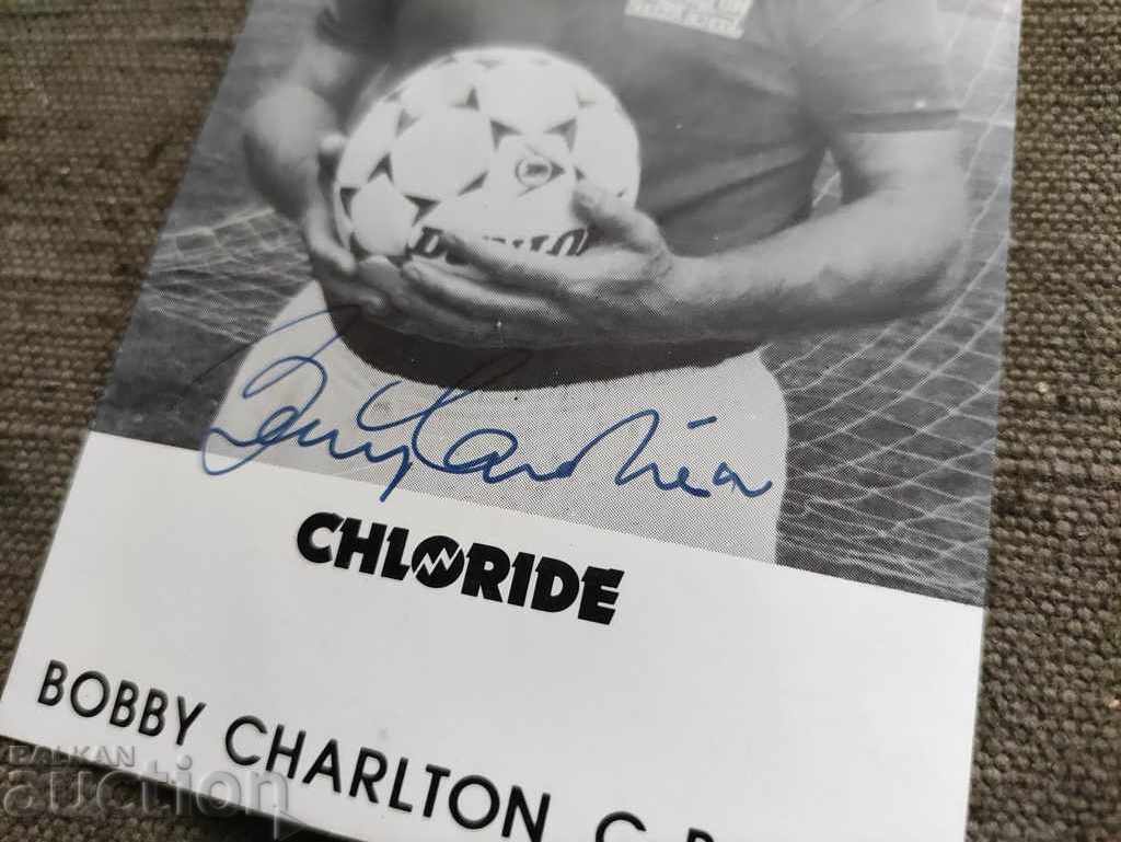 autograf al lui Bobby Charlton Bobby Charlton cu preț 560.00 BGN | € 286.32