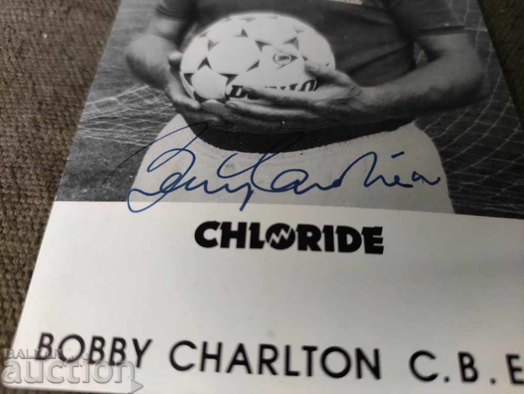 Licitație autograf al lui Bobby Charlton Bobby Charlton