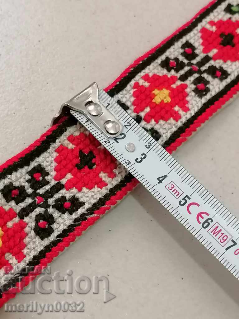 Old buckle belt 76 cm belt belt costume - 5