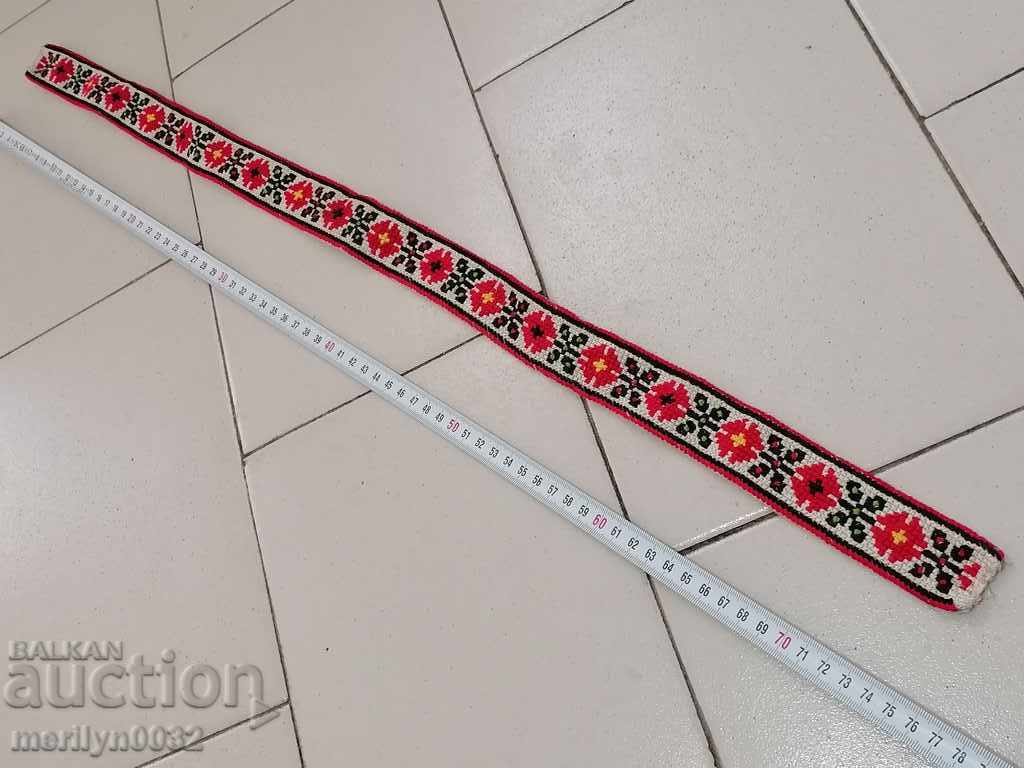 Old belt for buckles 76 cm waist belt costume - 7