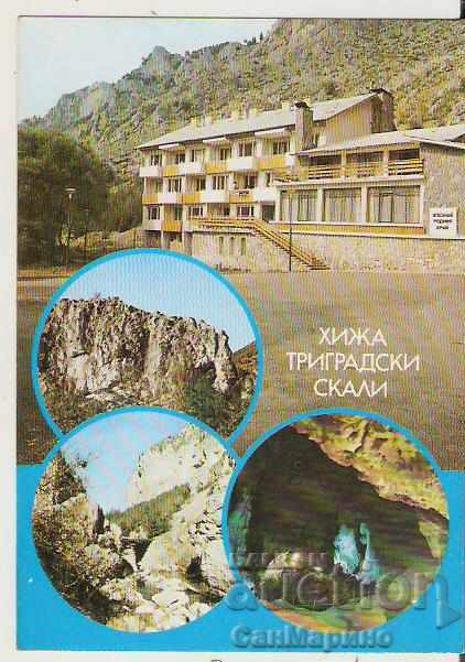 Carte poștală Bulgaria Trigrad Trigrad Cabana Skali *